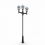 Lampadaire solaire à trois bras LED Minori 3×12,5 W