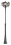 Lampadaire rétro 3 kW 1,8-2,8 m