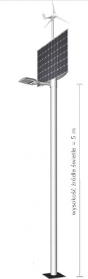 Lampadaire hybride à LED Ensis