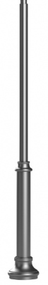Mât d'éclairage en aluminium 3-5 m