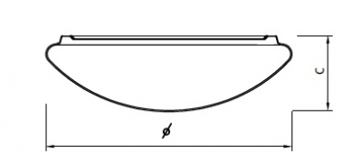 Plafonnier rond à LED 9-44W