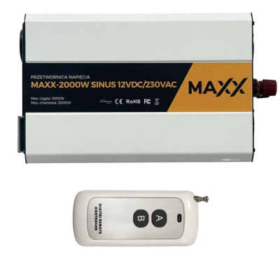 Convertisseur de tension 2000W Sinus 12VDC/230VAC [1000W/2000W]