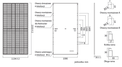 Panneaux solaires JaSolar JAM72S30 LR 560-585