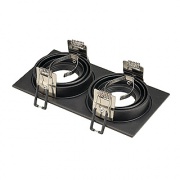  SLV Ampoule encastrée New Tria II Gu10, rectangulaire, max. 2 x 50 W