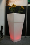 Pot de fleurs éclairé par LED Alicante
