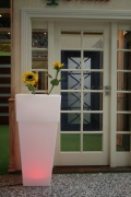 Pot de fleurs éclairé par LED Alicante