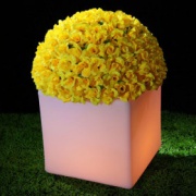Pot de fleurs éclairé par LED Les Quatre
