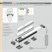 Profilé LED SURFACE BC/UX