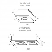 Spot de plafond Stobi Dlp 50