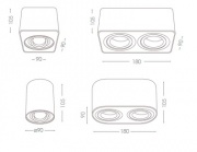 Spot de plafond Toleo
