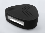 Luminaire LED SBB 3Wx2 WW noir IP54