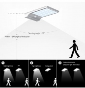 Lampadaire solaire (applique) 36LED avec détecteur de mouvement 3 modes de fonctionnement