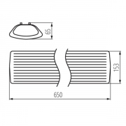Oprawa liniowa pod tuby LED T8 Mintaka 4LED