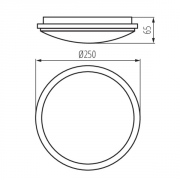 Plafonnier LED Orte LED