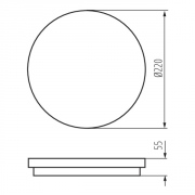 Plafonnier LED BENO LED IP54