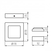 Spot encastrable Konti V2LED