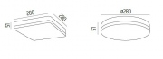 Plafonnier Omicron LED IP44
