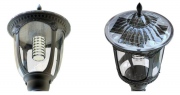 Lampadaire solaire à trois bras 3×12,5W LED