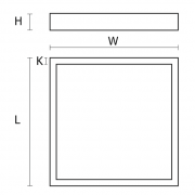 Plafonnier LED Q IP44