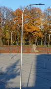 Elektriko Latarnia uliczna Grid LED słup stalowy 4-5m wysięgnik łukowy