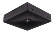 Luminaire de secours LED carré CNBOP noir
