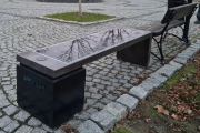 Bench01 Banc solaire sans dossier USB / WiFi / LED