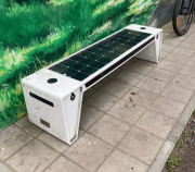  Electriquo Banc EC2 USB / Banc solaire LED / 1700 x 450 x 450 mm