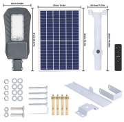 Lampadaire solaire LED Virgin 100 1200 lm + télécommande