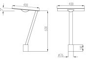 Lampadaire LED moderne 30W/50W/85W V4 IP65