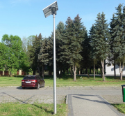  Elektriko Lampa solarna LED Delphini-0X słup aluminiowy i fundamentem