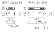 Luminaire industriel Iskra LED LB