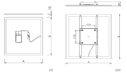 Panneau LED 60x60cm IP20/IP40
