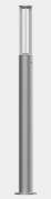  Rosa Lampe de parc LED Slice 1,2 m