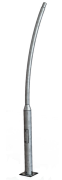 Poteau rond en acier 3-8 m