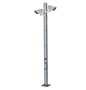 Poteau rond en acier 3-6 m pour montage de caméras (sans fondation)