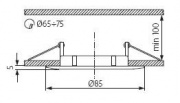 Spot de plafond LUTO CTX-DS02B