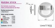 Luminaire LED Bâton de rueda en aluminium