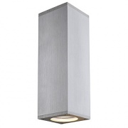 Applique murale SLV Theo haut-bas en aluminium brossé