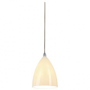 Lampe suspendue SLV Couvercle céramique Tonga IV et adaptateur monophasé gris argenté