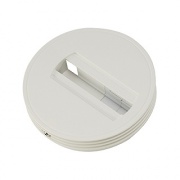  SLV Rosace de lampe avec adaptateur monophasé gris argenté