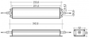 Alimentation à tension constante Convertisseur TALEXX LCU 60 W 12/24 V extérieur IP67