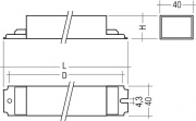 Ballast électronique PC T8 TEC, 18 58 W NEUF