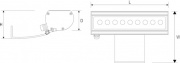 Applique murale décorative LED RVB MODENA