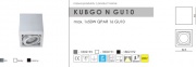 Luminaire downlight KUBGO N GU10