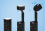 Lampe de bureau LED 3W dimmable + batterie externe noire