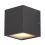Applique SITRA CUBE, forme cubique, anthracite, GX53, max. 9 W