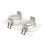 Nouveau Tria Ii Gu10 Encastrable, Rectangulaire, Blanc Mat, Max. 2x 50w,
