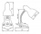 Lampe de bureau SUZI HR-60-PK