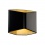 Cariso, Applique murale LED 2, noir/laiton, LED 7,5 W, 3 000 K