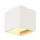 Applique murale Plastra Cube, carrée, plâtre blanc, G9, max. 42 W